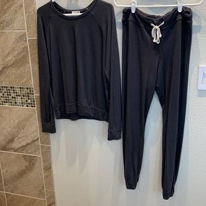 SUNDRY Anthropologie Lounge SET: pullover and joggers NWOT